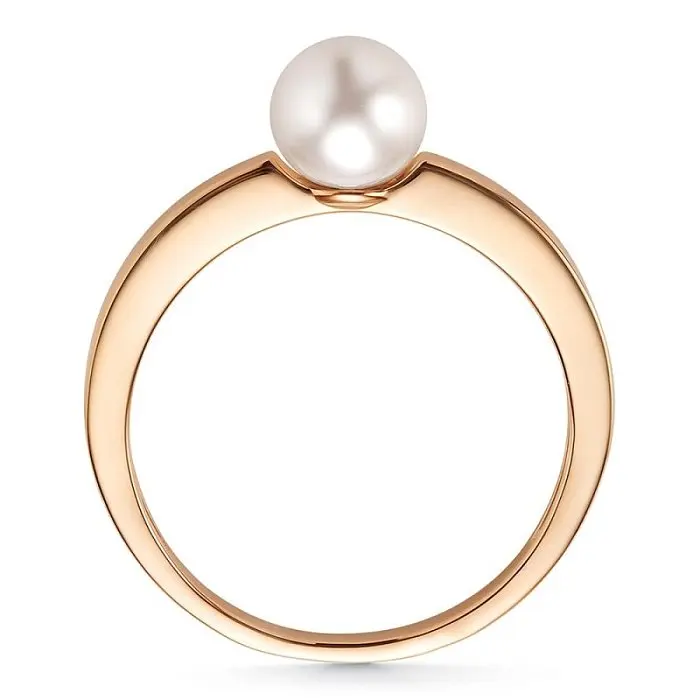 Кольцо декоративное из красного золота