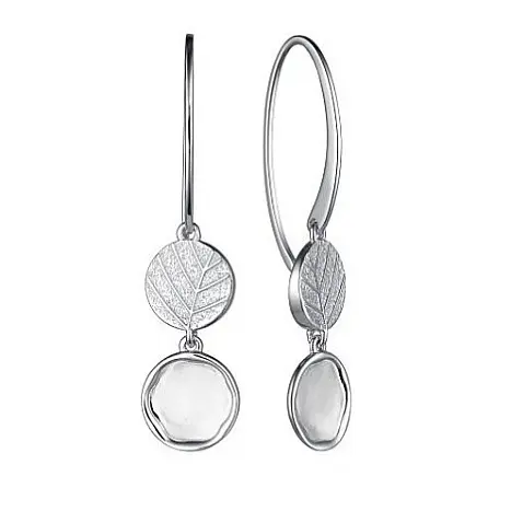 Серьги петельки из серебра