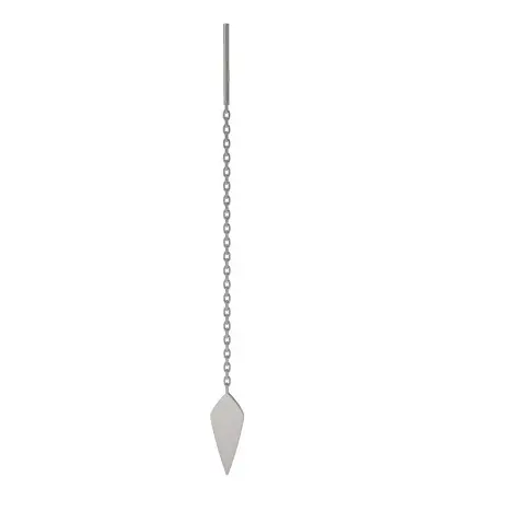 Серьги одиночные из серебра
