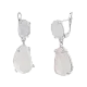 Серьги подвесные из серебра
