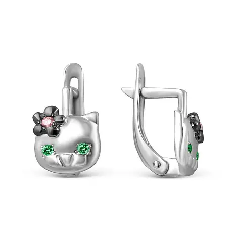 Серьги детские из серебра