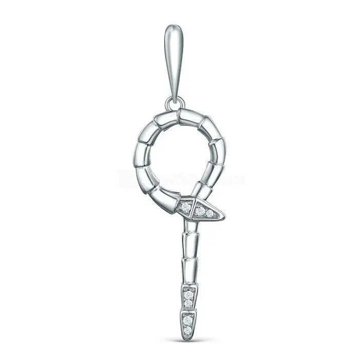 Подвеска декоративная из серебра вид 1