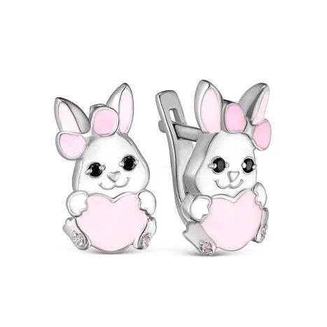 Серьги детские из серебра