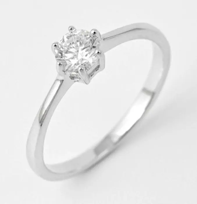 Кольцо декоративное из серебра