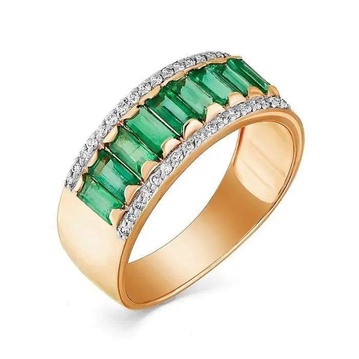 Кольцо декоративное из красного золота