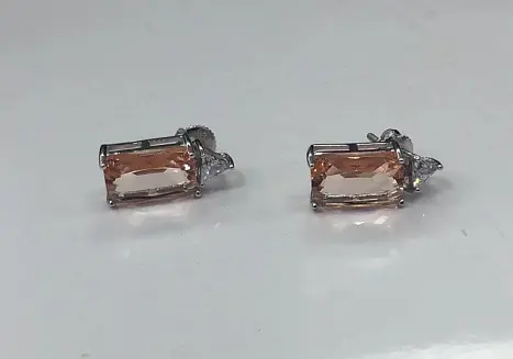 Серьги пуссеты из серебра
