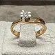 Кольцо помолвочное из комбинированного золота