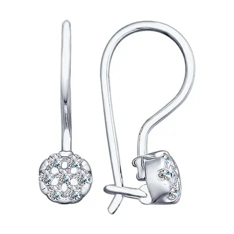Серьги детские из серебра