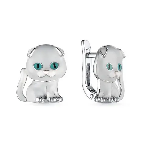 Серьги детские из серебра