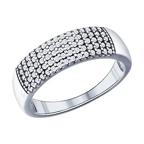 Кольцо декоративное из серебра