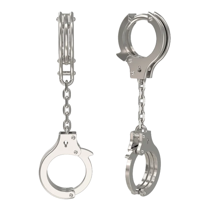 Серьги подвесные из серебра
