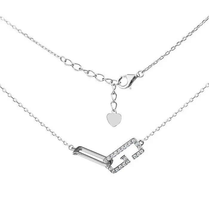 Цепь колье из серебра