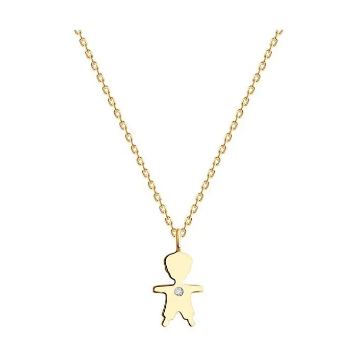 Цепь колье из красного золота