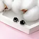 Серьги пуссеты из серебра