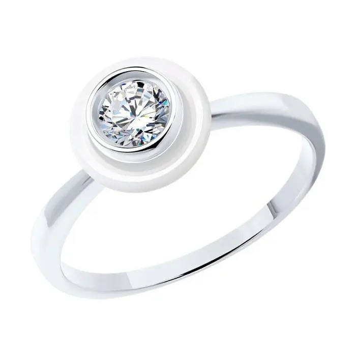 Кольцо декоративное из серебра