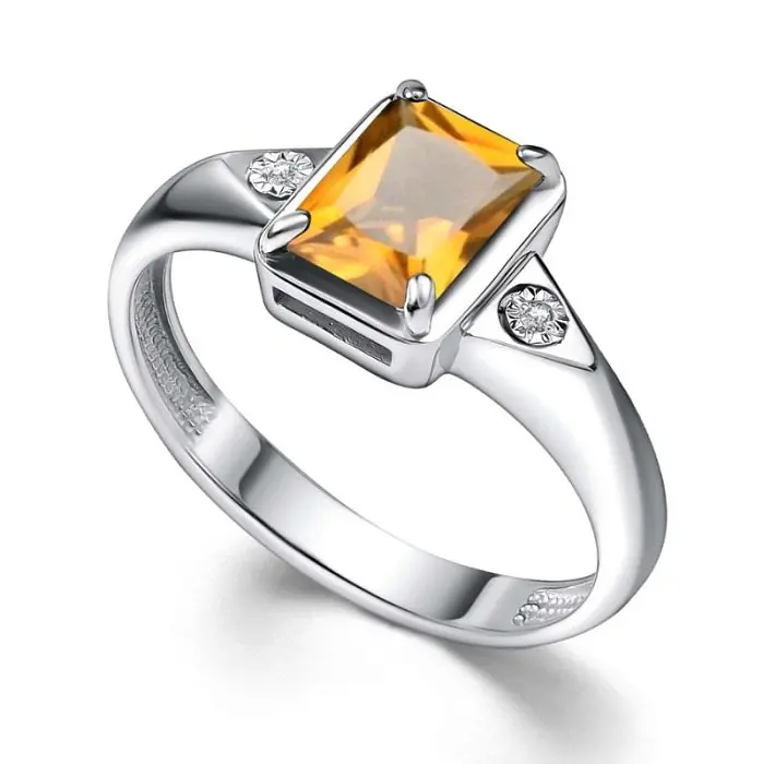 Кольцо декоративное из серебра