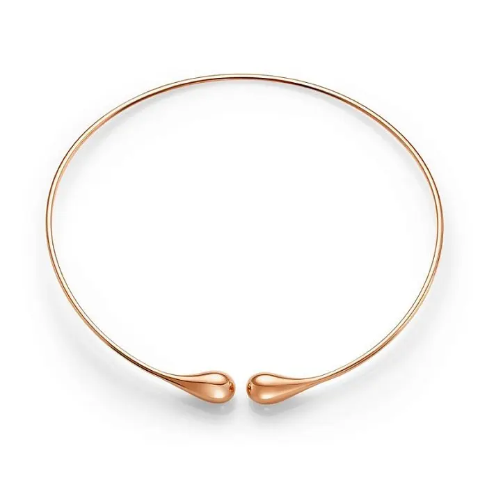 Цепь колье из красного золота вид 1