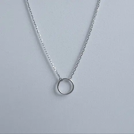 Цепь колье из серебра