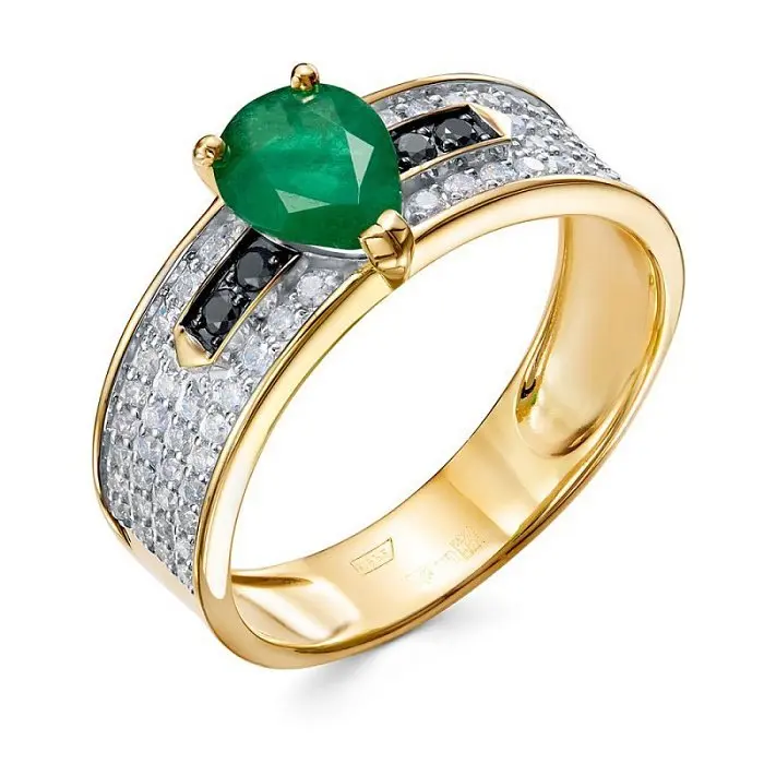 Кольцо декоративное из желтого золота