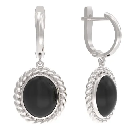 Серьги подвесные из серебра