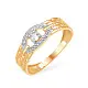 Кольцо декоративное из красного золота