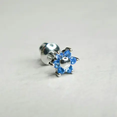 Серьги одиночные из серебра
