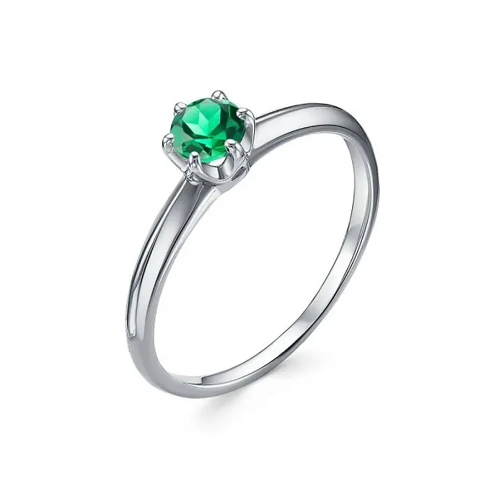 Кольцо декоративное из белого золота