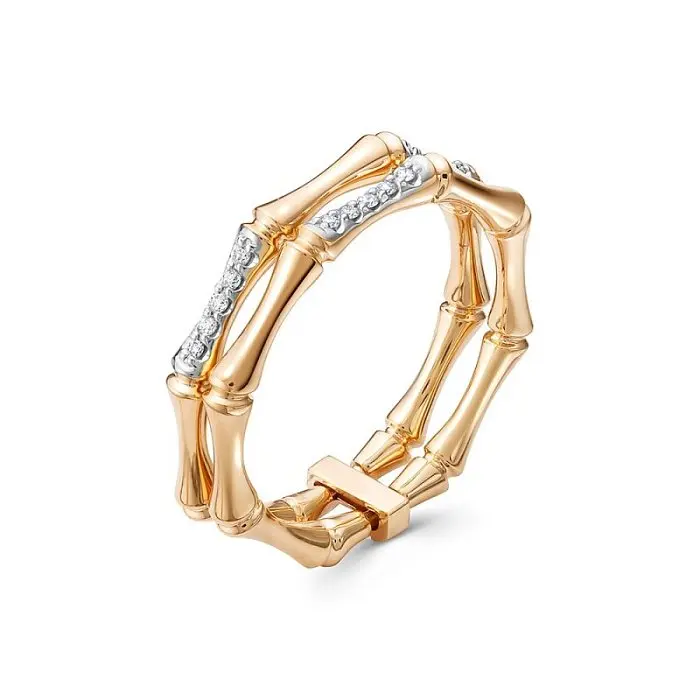 Кольцо декоративное из красного золота