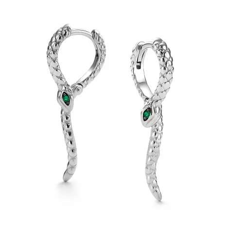 Серьги с английским замком из серебра