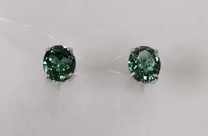 Серьги пуссеты из серебра