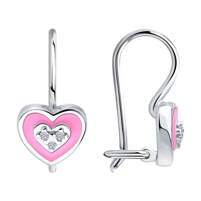 Серьги детские из серебра