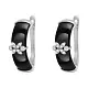 Серьги с английским замком из серебра