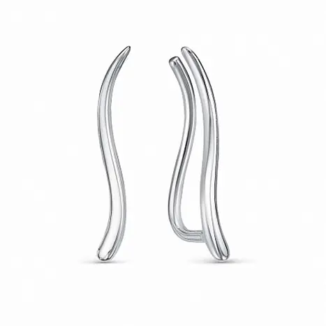 Серьги зажимы из серебра