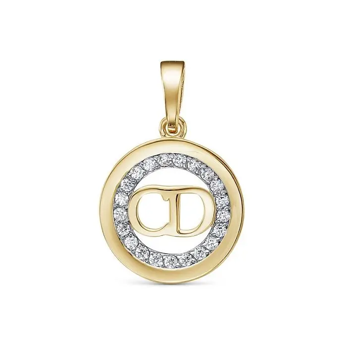 Подвеска декоративная из желтого золота