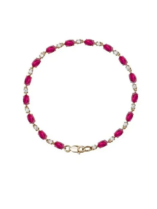 Браслет декоративный из красного золота