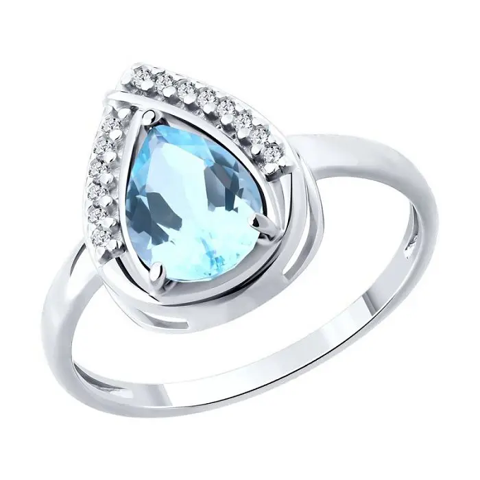 Кольцо декоративное из серебра