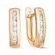 Серьги с английским замком из красного золота