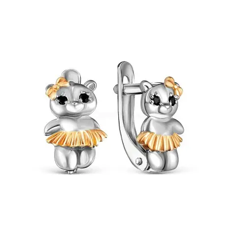 Серьги детские из серебра