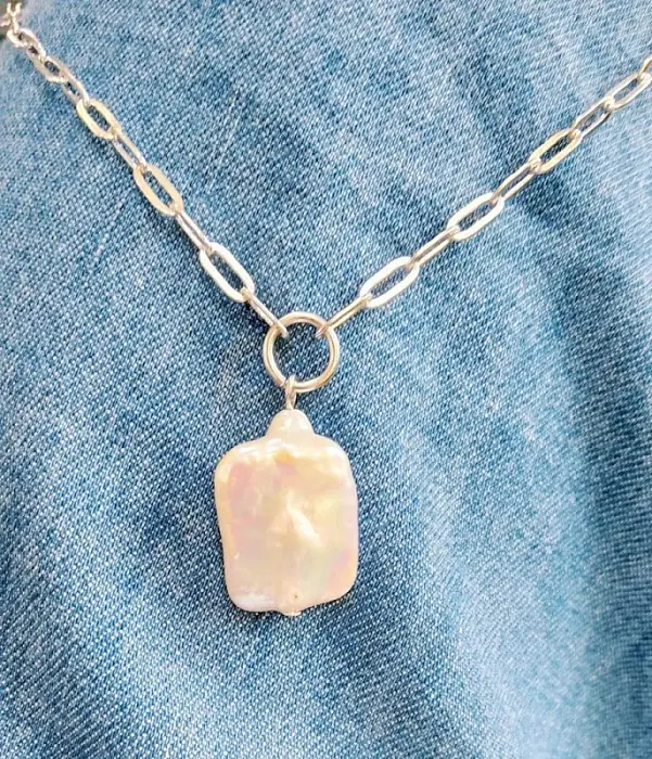 Цепь колье из серебра