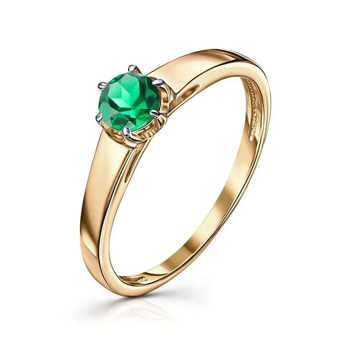 Кольцо декоративное из комбинированного золота