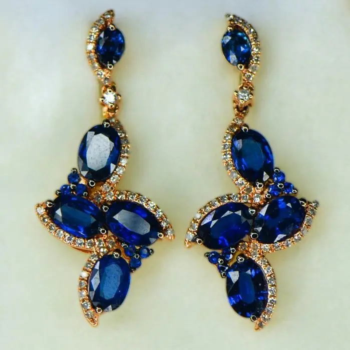 Серьги пуссеты из красного золота Серьги пуссеты из красного золота