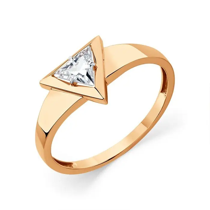 Кольцо декоративное из красного золота