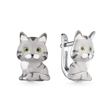 Серьги детские из серебра