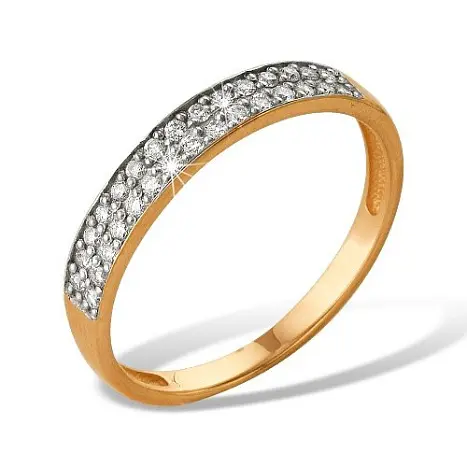 Кольцо декоративное из красного золота