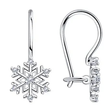Серьги детские из серебра