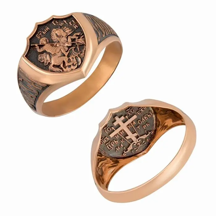 Печатка из красного золота