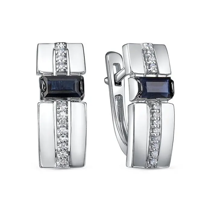 Серьги с английским замком из красного золота