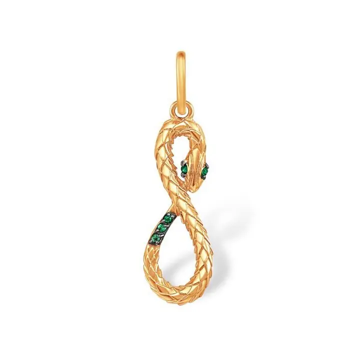 Подвеска декоративная из красного золота