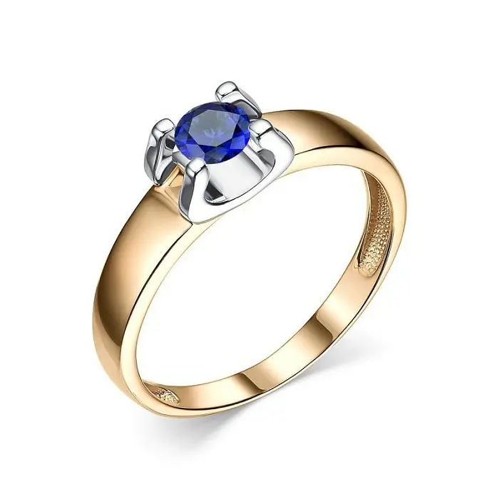 Кольцо декоративное из комбинированного золота