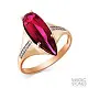 Кольцо декоративное из красного золота